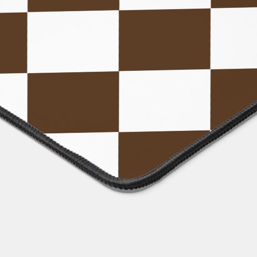 à damiers Brown et blanc rétro (Coin)