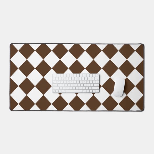 à damiers Brown et blanc rétro (Clavier et souris)