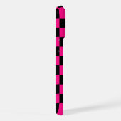 à damiers carré chaud rose noir rétro Monogramme (Côté droit)