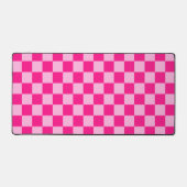 à damiers carré léger rose chaud rétro géométrique (Recto)