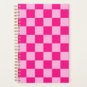 à damiers carré léger rose chaud rétro géométrique (Devant)