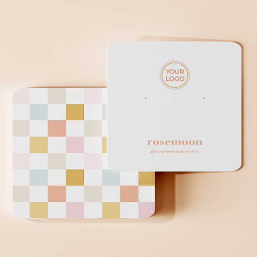 à damiers carte d'affichage de réception