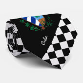 à damiers Cravate Cuba, Cravate de mode du drapeau (Roulé)