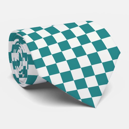À damiers Cravate minimaliste (Roulé)
