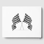 à damiers Drapeau Design Livre d'or (Verso)