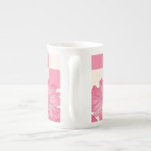 à damiers Floral Pattern Coquette Spécialité Mug (Dos)