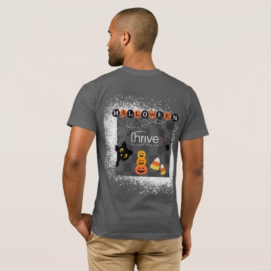 À damiers Halloween TShirt (Dos entier)