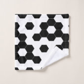 à damiers hexagones (Gant de toilette)