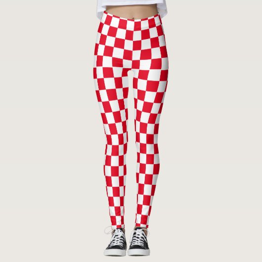 à damiers leggings motifs - Course - Sport-femmes (Devant)