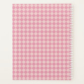 à damiers Motif rose avec nom (Dos)