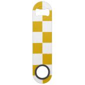 à damiers moutarde jaune et blanc (Dos)
