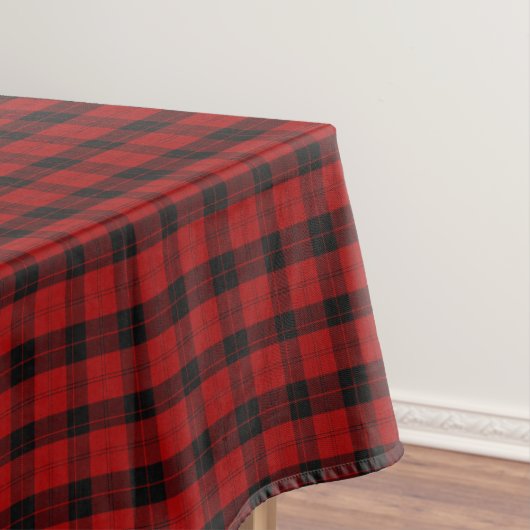 à damiers nappe de Noël Rouge Buffalo Plaid (In Situ)