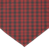 à damiers nappe de Noël Rouge Buffalo Plaid (Angle)