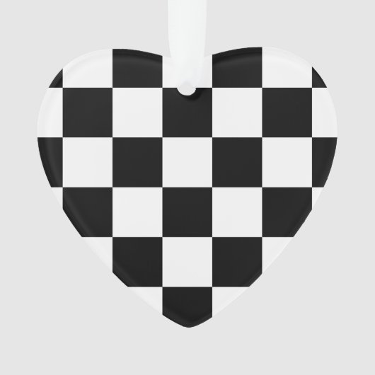 à damiers noir et blanc (devant)