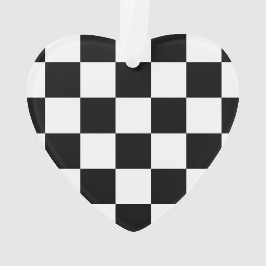 à damiers noir et blanc (dos)