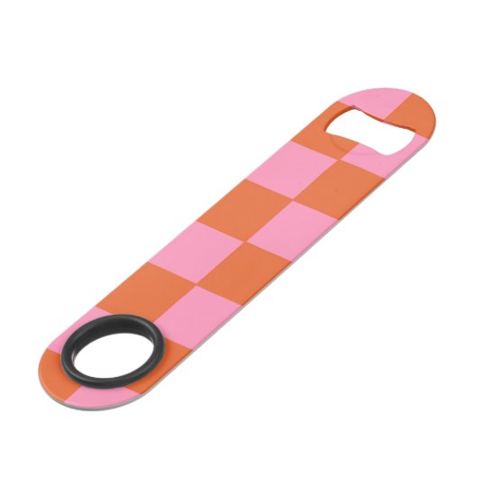 à damiers orange et rose (Dos Angle)