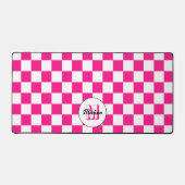 à damiers rose chaud blanc rétro Monogram (Recto)