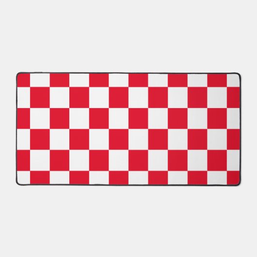 à damiers rouge et blanc rétro (Recto)