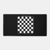 à damiers tableau d'échecs personnalisé bureau cou (Recto)