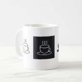 à damiers Tasse de café (Devant gauche)