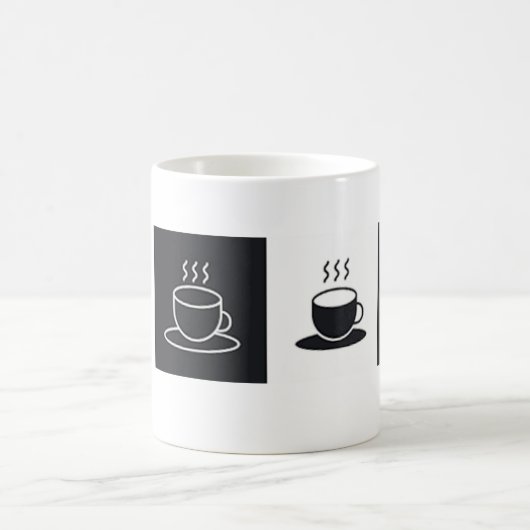 à damiers Tasse de café (Centre)