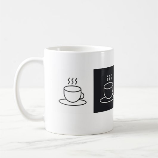 à damiers Tasse de café (Gauche)