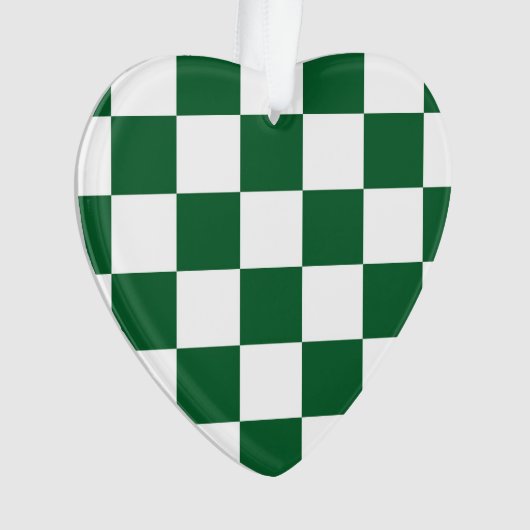 à damiers vert et blanc (devant)