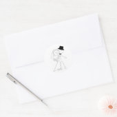 A Dance en A Kiss Ronde Sticker (Envelop)