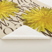 A Dandelion 1 | Typografie Scattered Monogram Sherpa Deken (3/4)