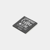 A Day Without Coffee Funny Coffee Lover Gift Post-it® Notes (Schuin)