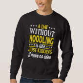 A Day Without Noodling Pasta Noodling 1 Trui (Voorkant)