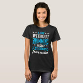 A Day Without Swimming Swimmer T-shirt (Voorkant volledig)