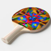 A Decorated Ping Pong Paddle Tafeltennisbatje (Voorkant Gekanteld)