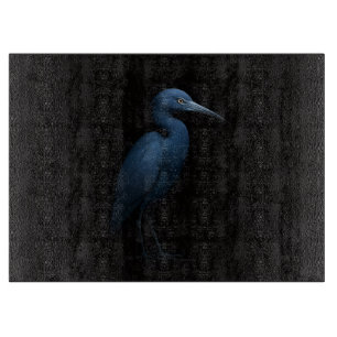 À Découper Aigrette bleue Little Blue Heron planche en verre