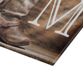 À Découper Botte de vache Botte Spur Monogramme Planche de co (Coin)