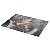 À Découper Coonhounds de marcheur de Treeing dans la planche (Coin)