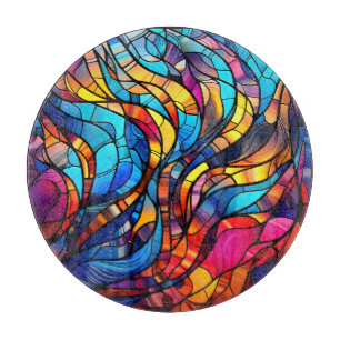 À Découper Couleurs de néon Planche de coupe en verre
