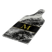 À Découper Faux Granite Monogramme Planche de coupe en verre (Coin)
