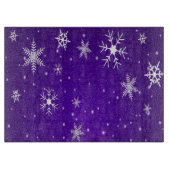 À Découper Flammes de neige blanches Bleu-Violet Planche de c (Devant)