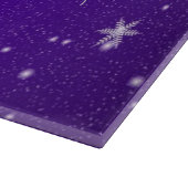 À Découper Flammes de neige blanches Bleu-Violet Planche de c (Coin)