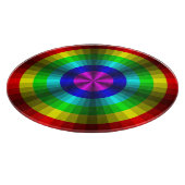 À Découper Illusion optique Planche de coupe en verre arc-en- (Coin)