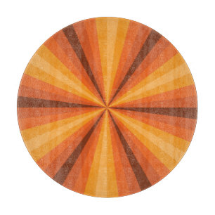 À Découper Illusion optique Planche de coupe en verre orange