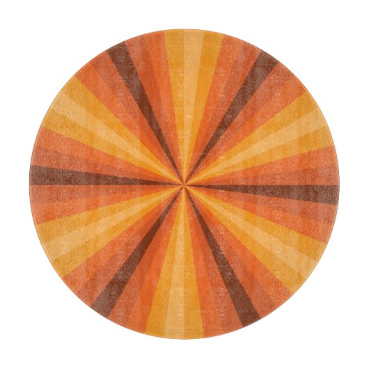 À Découper Illusion optique Planche de coupe en verre orange (Devant)