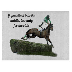 À Découper Jockey Cheval De Sauts En Planche Verte