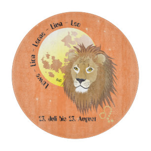 À Découper Lion 23 juillet au 22 août Planche de verre