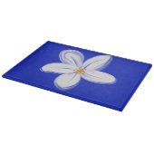 À Découper Orchidée bleu ardoise Planche décorative en verre (Coin)