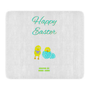 À Découper Pâques Hatchlings Planche de coupe en verre