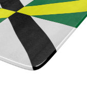 À Découper Petite planche de coupe en verre avec le drapeau d (Coin)