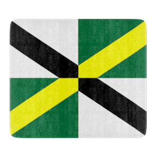 À Découper Petite planche de coupe en verre avec le drapeau d