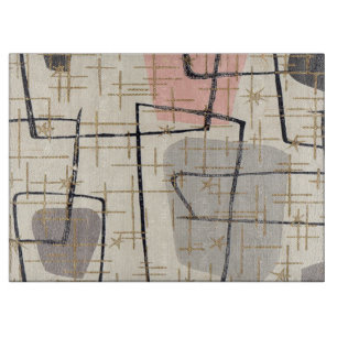 À Découper Planche Abstraite moderne du milieu du siècle